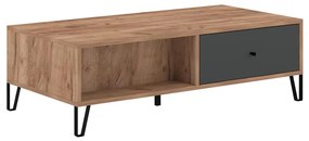 Tavolino da salotto SULA rovere craft/nero