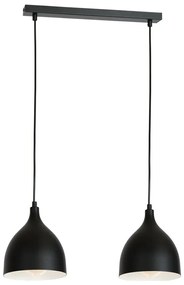 Lampadario a sospensione con filo NOAK 2xE27/15W/230V nero