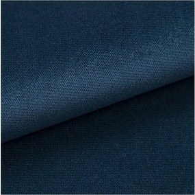 Chaise longue blu con rivestimento in velluto Lord – Ropez