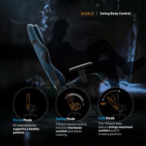 Sedia Da Gaming Diablo X.One Prime, Normal Size, Meta Ocean