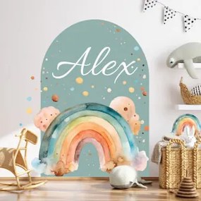 Adesivo murale - Arco con arcobaleno | Inspio