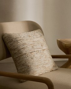 Kave Home - Fodera per cuscino Selise in juta naturale 45 x 45 cm