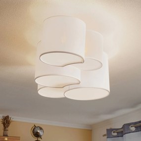 TK Lighting Plafoniera Mona a 5 luci, bianca