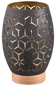 Lampada da tavolo nera (altezza 21 cm) Bidar - Trio