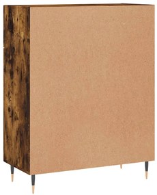 Credenza Rovere Fumo 69,5x34x90 cm in Legno Multistrato