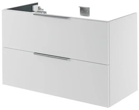 Mobile da bagno sospeso sotto lavabo L 105 x H 64 x P 48 cm bianco laccato, 2 cassetti SENSEA Neo