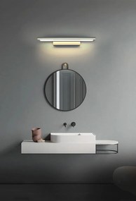 LAMPADA DA MURO DA BAGNO LED SOPRA SPECCHIO  40CM APP839-1W FLAT Chrom