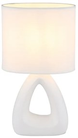 Globo 21731W - Lampada da tavolo  TRIANGLE 1xE14/40W/230V bianco