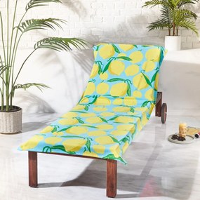 Telo mare in cotone 92x180 cm Lemons Lounger – Catherine Lansfield