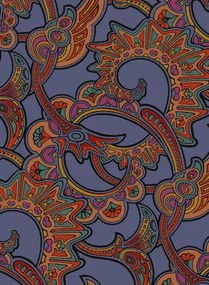 Isidore Leroy Carta da parati Charlotte - Bleu nuit