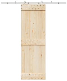 Kit Binari Porta Scorrevole 200 Cm Acciaio Inossidabile Argento /