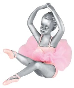 Ballerina con tutù rosa (7,2x4x7 cm.)