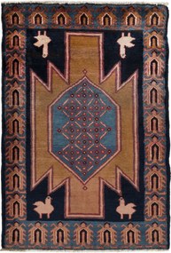 Persian Tappeto 130x80 (Iran) Annodato A Mano