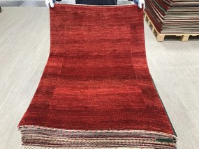 Loribaft Tappeto 80 x 110 Rosso (Iran) Annodato A Mano