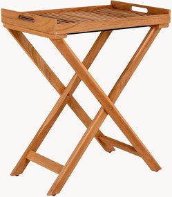 Tavolino da giardino pieghevole in legno di teak Ronda con vassoio