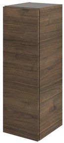Pensile bagno Neo marrone in vetro SENSEA, 1 anta apertura push pull da sinistra P 35 x L 30 x H 90 cm