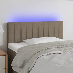 Testiera A Led Tortora 100x5x78/88 Cm İn Tessuto /