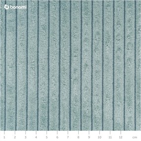 Divano letto in velluto a coste azzurro 245 cm Nihad - Bobochic Paris