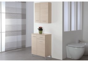 Base Multiuso a Terra 85 Cm Due Ante Un Cassetto Feridras "Stella" Larice