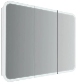 Pensile con luce Liverpool bianco L 95 x H 70 x P 15 cm