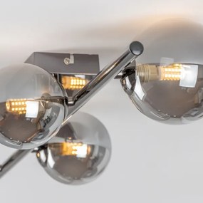 Brilagi - Lampadario a plafone LED MILLA 4xG9/3W/230V cromo lucido/fumé