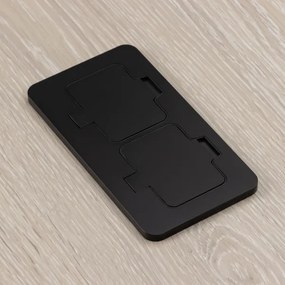 Solight 5B323B - Presa doppia da incasso a pavimento per esterno IP55 nero rettangolare