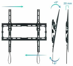 Supporto da Parete TooQ LP1071T-B 32" 70" 45 kg