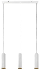 Lampada a sospensione bianca con paralume in metallo 68x7 cm Costilla - Markslöjd