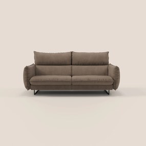 Monamour Divano dal design moderno con opzione relax elettrico in microfibra smacchiabile impermeabile T11 marrone