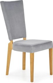 Sedia Rois in tessuto grigio - H 94 cm