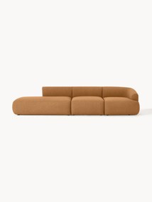 Chaise longue componibile 4 posti in bouclé Sofia
