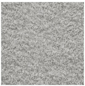 Puof a sacco grigio chiaro con rivestimento in bouclé Softbox MooG – SLOWDOWN