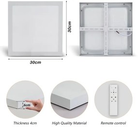 Brilagi-LED Lampada da bagno dimmerabile FRAME SMART LED/24W/230V IP44 bianca+RC