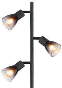 Globo 54312-3S - Lampada con piedistallo SATELLA 3xE14/25W/230V nero