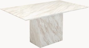 Tavolo con piano in marmo Artistico, 160 x 90 cm