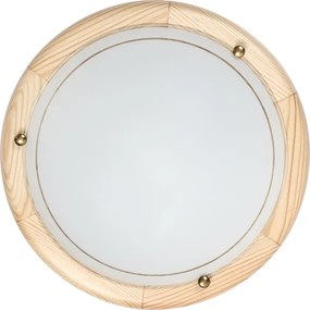 Brilagi - Plafoniera ORBIS 1xE27/60W/230V Ø 30 cm in pino