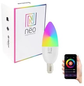 Immax NEO 07716L - LED RGB+CCT Lampadina dimmerabile E14/5,5W/230V 2700K Wi-Fi Tuya