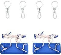 Seggiolini per Altalena con Corde 2 pz Blu 38x16 cm PE 91118