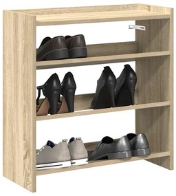 Scarpiera Rovere Sonoma 60x25x62 Cm İn Legno Multistrato /