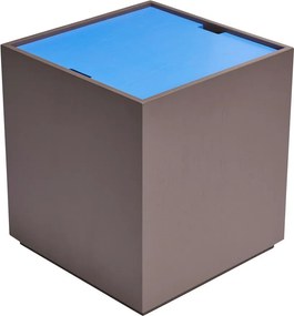 Cassapanca in frassino blu e grigio scuro 40x45 cm Vault - Hübsch