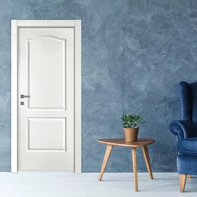 Porta interna a battente Empire in MDF laccato colore bianco, L 60 x H 210 cm, apertura a destra