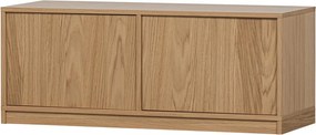 Parete attrezzata modulare in rovere naturale 264x243 cm Modulair - vtwonen