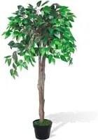 Albero di Ficus Artificiale con Vaso 110 cm