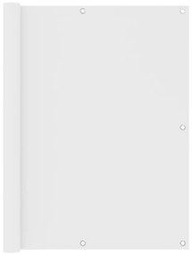 Paravento Balcone Bianco 120x300 Cm Tessuto Oxford /