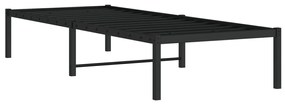 Giroletto in metallo nero 75x190 cm