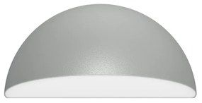 Applique Curva Monodirezionale con base E27, IP54 Grigia - Serie BRINA Base E27