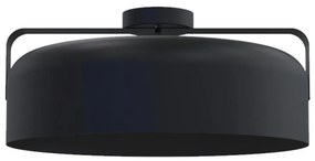 Plafoniera moderno Hug Ø 50 cm nero IP20, 1XE27