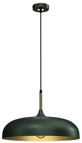 Lampadario su corda LINCOLN 1xE27/60W/230V d. 45 cm verde