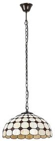 Brilagi - lampadario Tiffany in vetro colorato sospeso a catena DORAN 2xE27/60W/230V