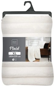 Coperta color crema in micropile 180x220 cm Boudoir – douceur d'intérieur